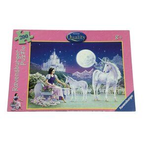 Ravensburger “Unicorn Princess” 200 Piece Jigsaw Puzzle Horses Castle